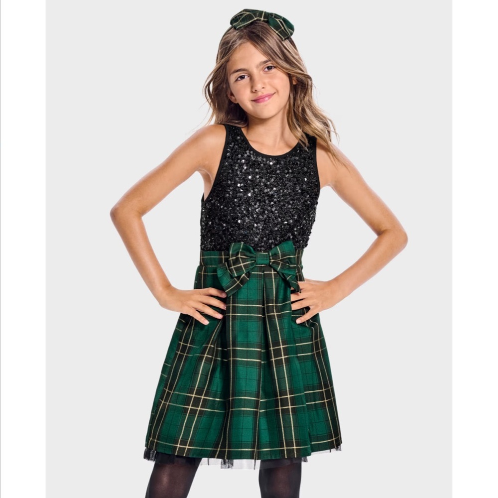 The Children's Place Green Plaid Skirt